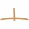 Ekena Millwork Bellingham Timber Gable Bracket, Western Red Cedar, 60"W x 38"H x 1 1/2"D x 3 1/2"F, 15/12 Pitch GBW060X38X0204BEL00SWR - alternate 4